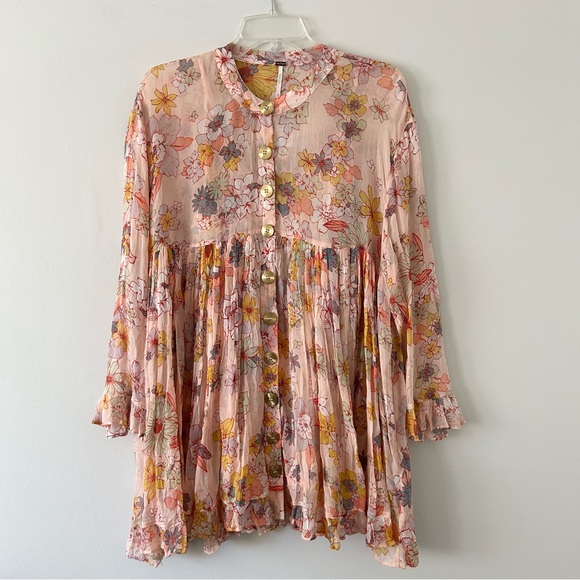 Free People Dresses & Skirts - Free People Floral Button Down Dress